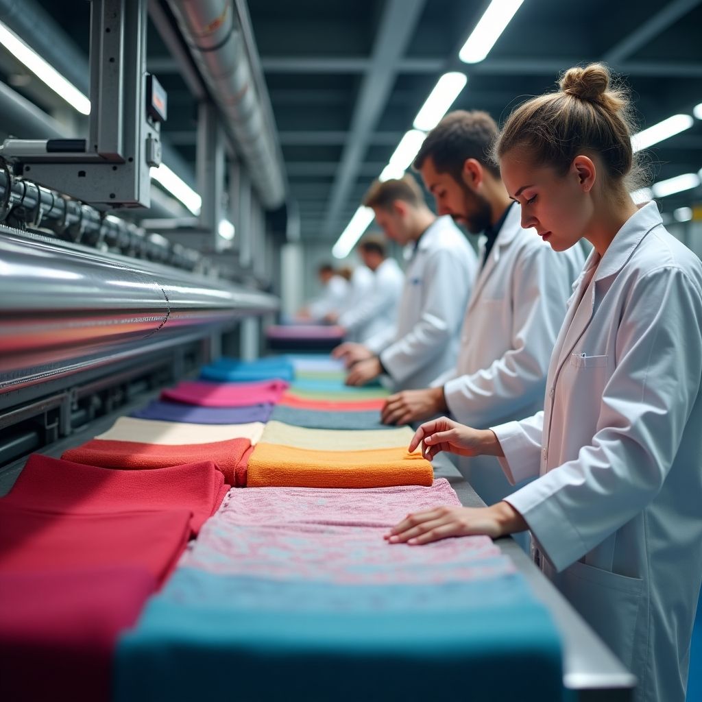 Dyed fabric rolls