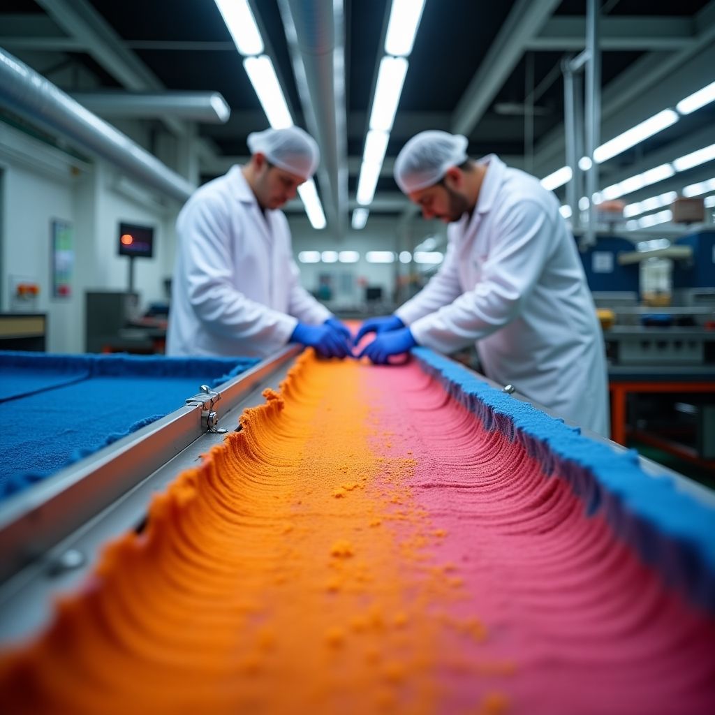 Industrial textile printing